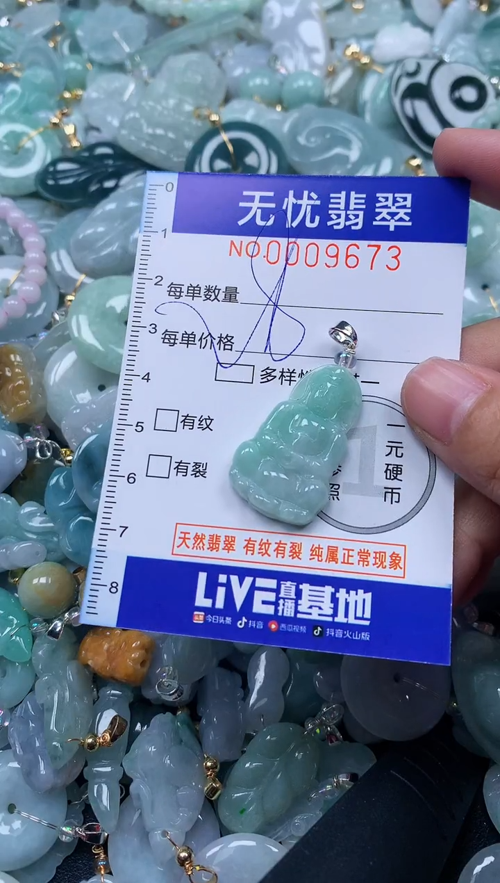 颈饰未镶嵌翡翠9673