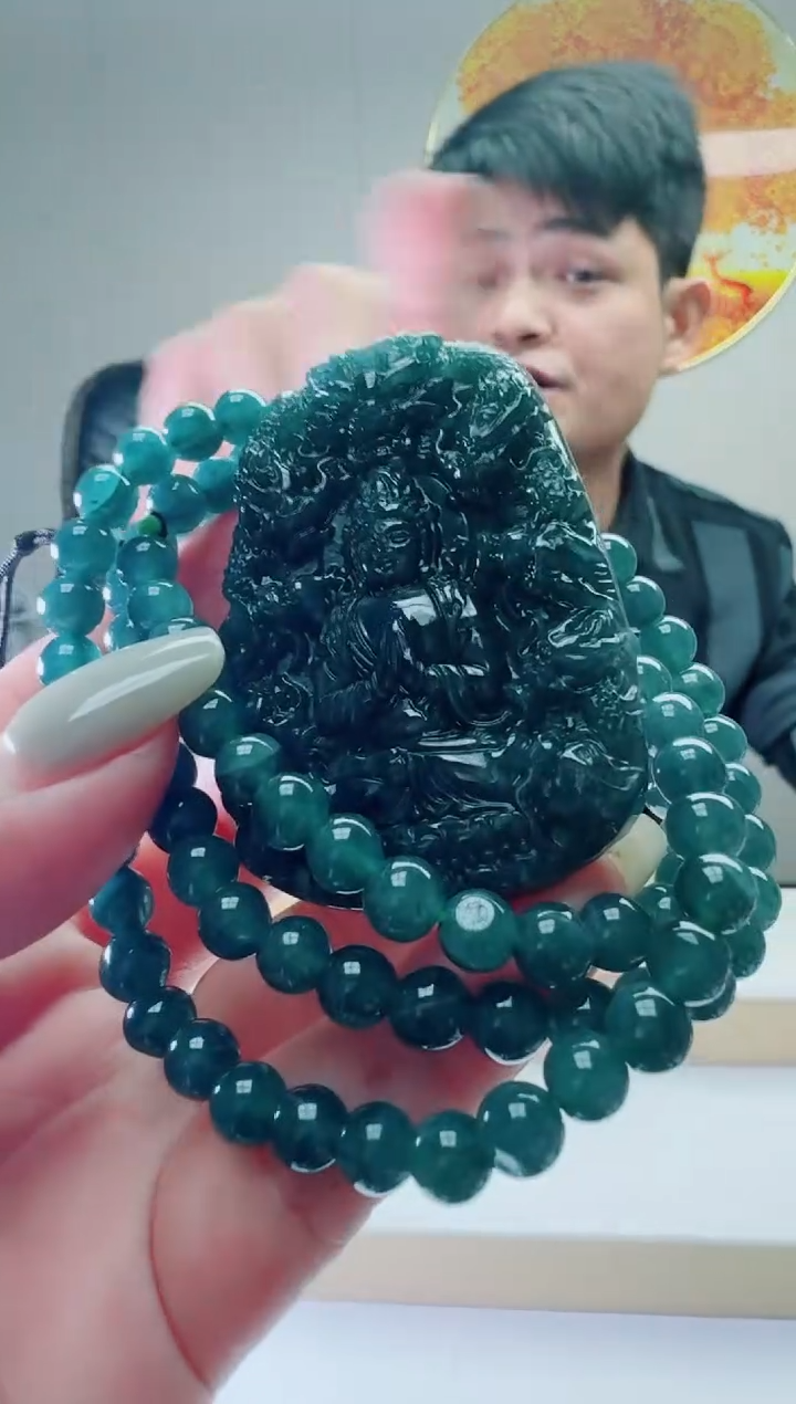 翡翠未镶嵌颈饰多样性随机发其一