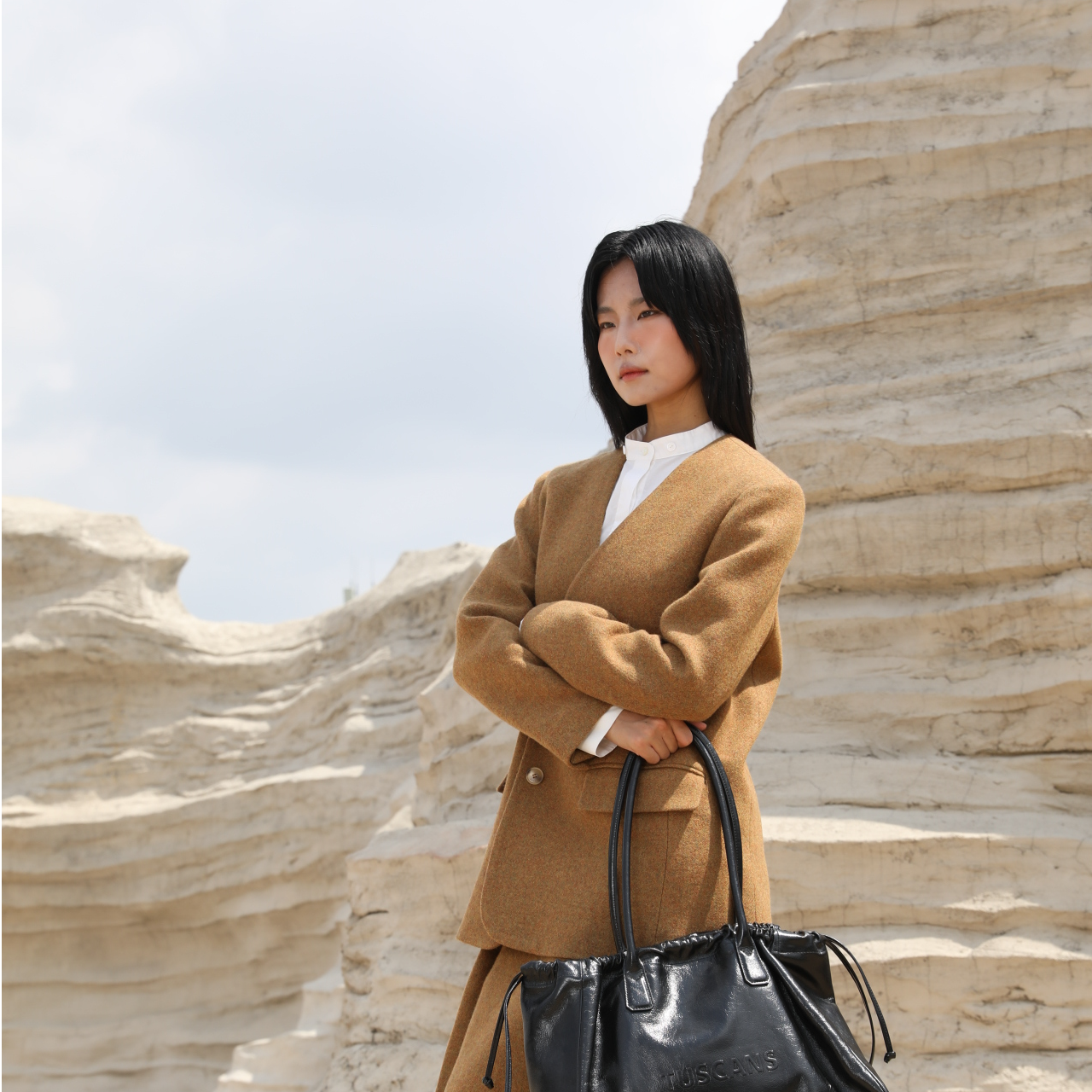 TUSCAN'S CREATIONS气质经典格子女士休闲复古秋冬围巾时代集团