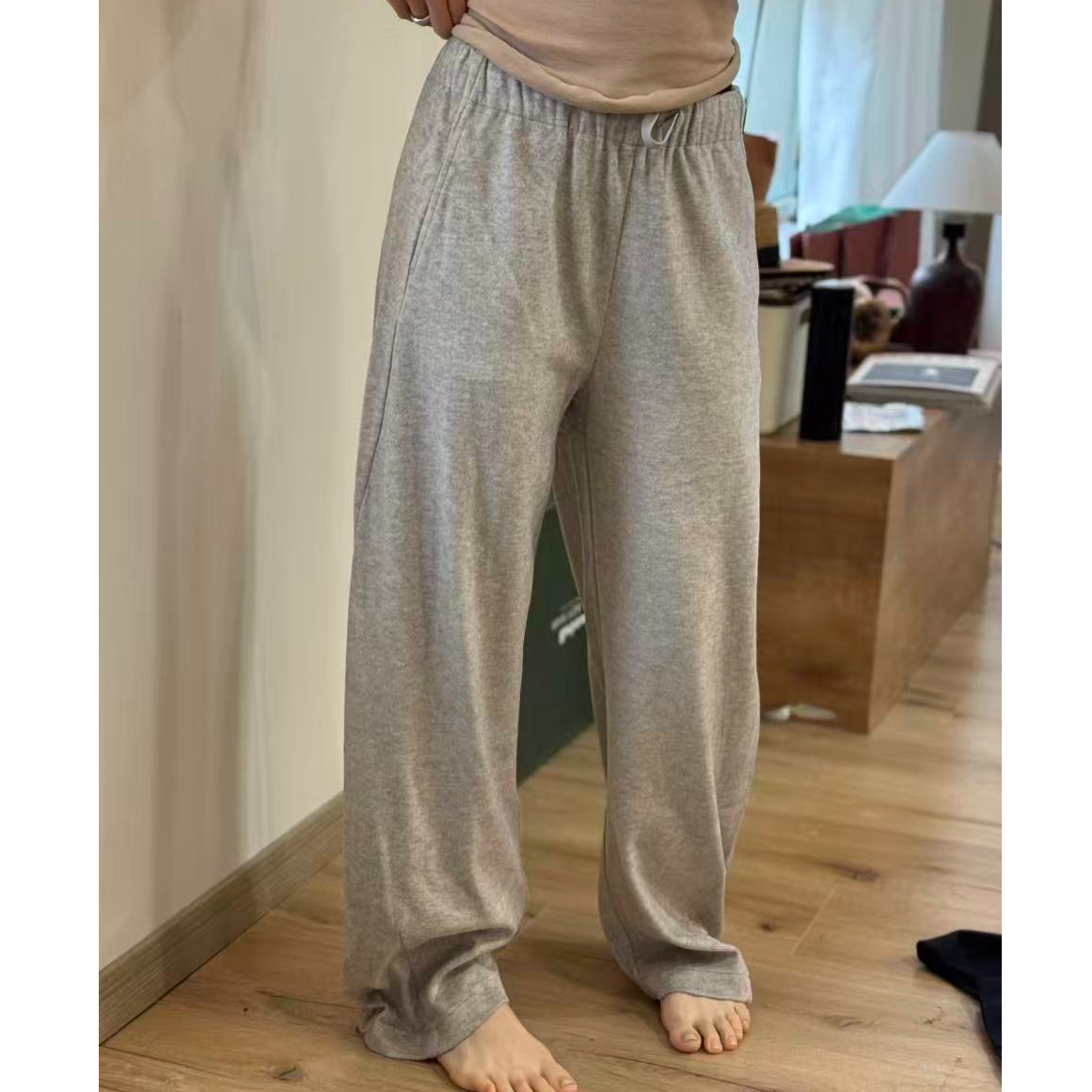 DR-高品牦牛绒弯刀休闲裤