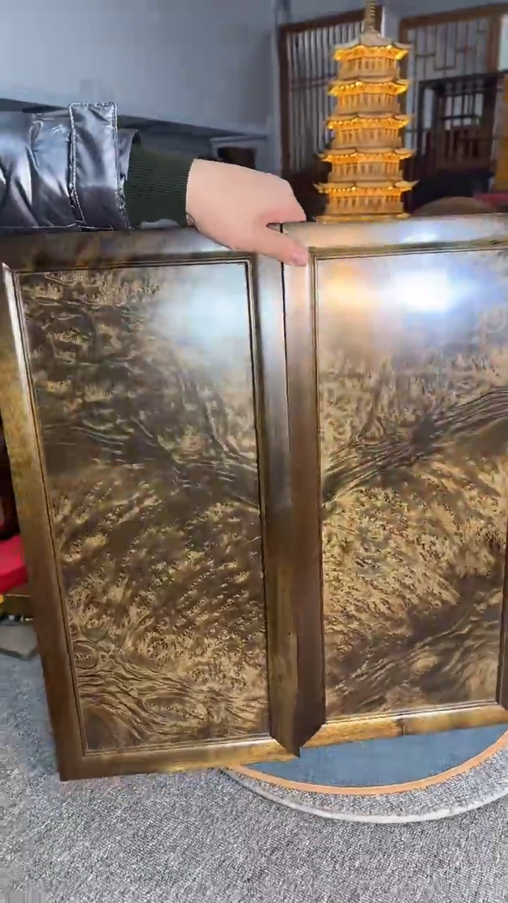 【闪购商品】乌木类成套家具阴沉挂屏 一对 s17