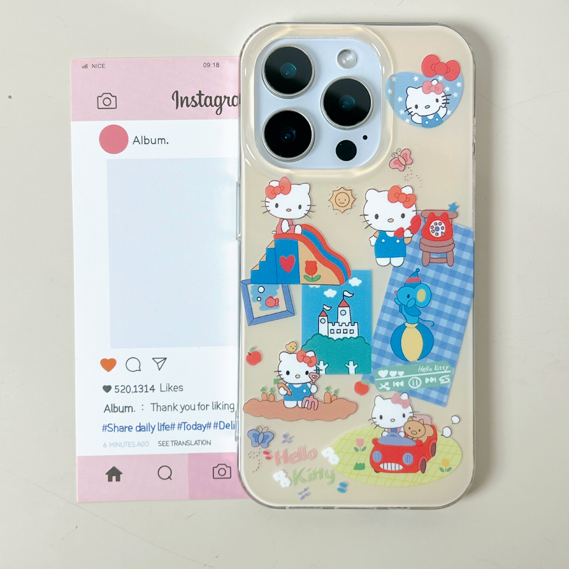 IMD手机壳游乐园玩耍kitty适用苹果16iPhone15华为小米oppovivo