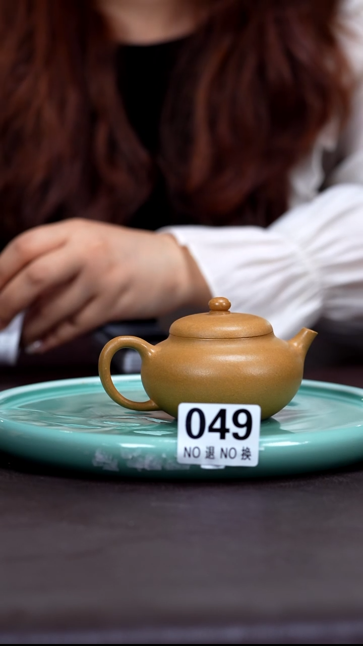 茶壶紫砂049段泥  小柿圆  150cc