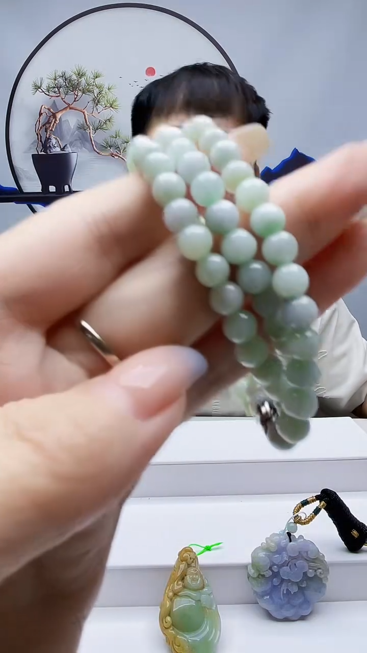 未镶嵌定制翡翠毛货挂件68