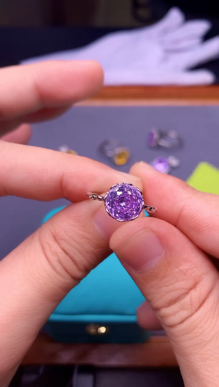 【闪购商品】锂辉石戒指银S925镶嵌............