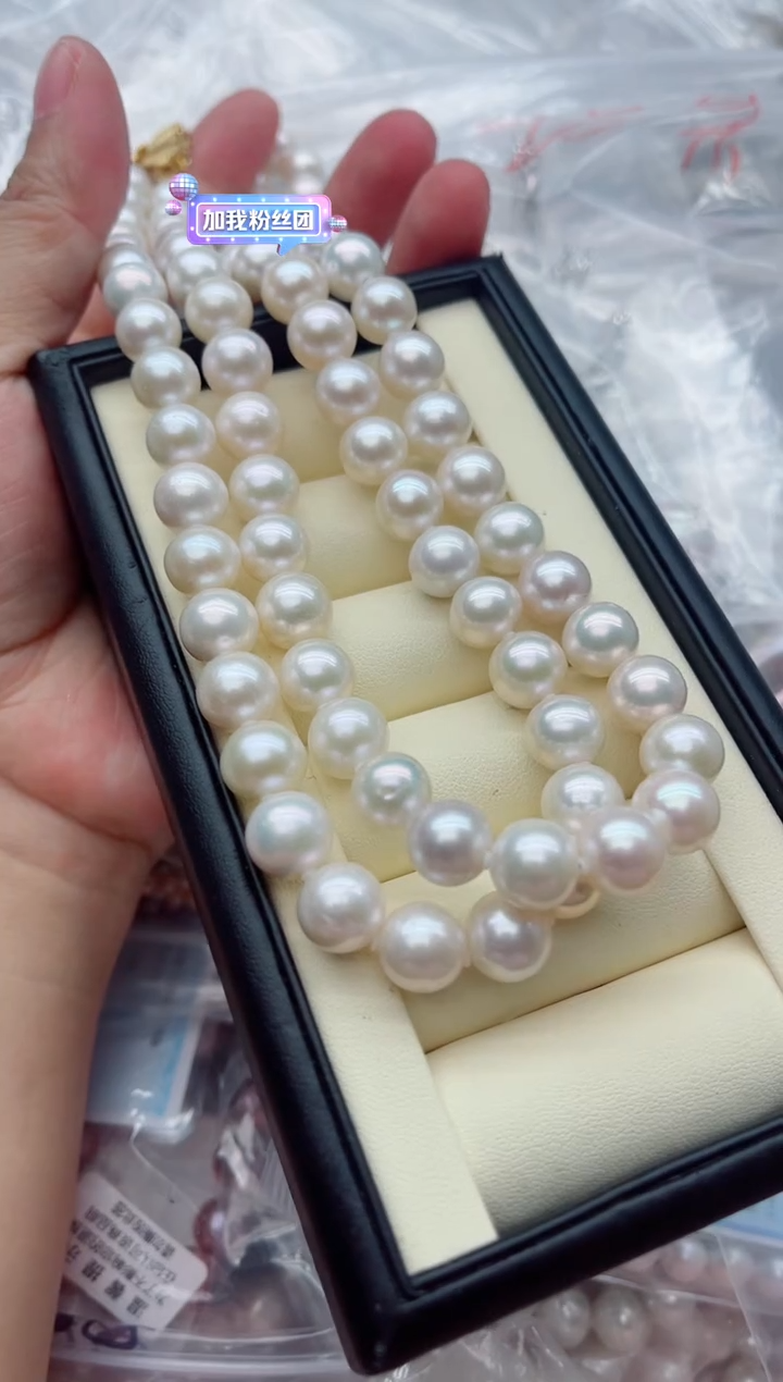 项链银S925镶嵌淡水珍珠多样性发其一，非无暇