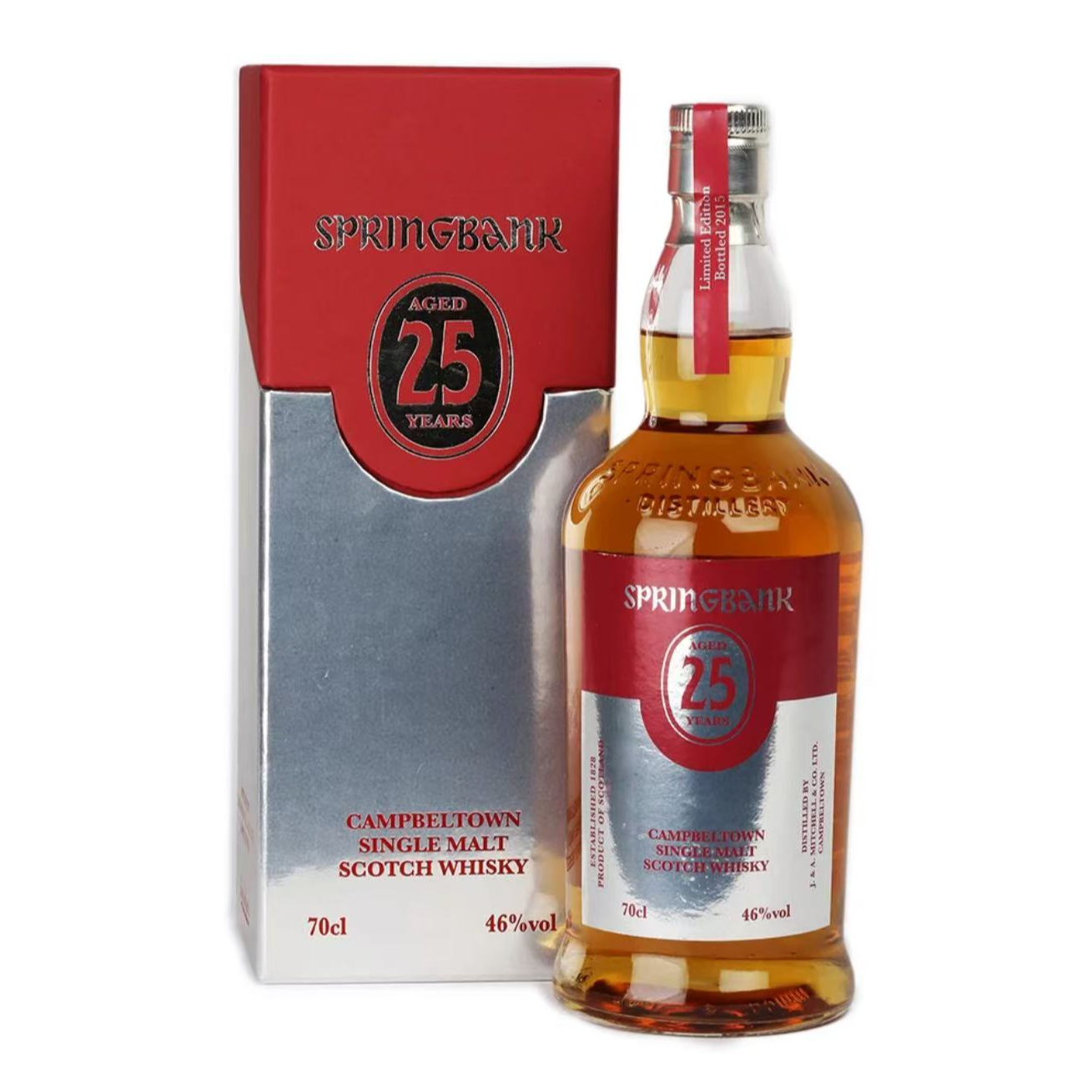 云顶25年单一纯麦威士忌 坎贝尔镇  700ml （老版本）