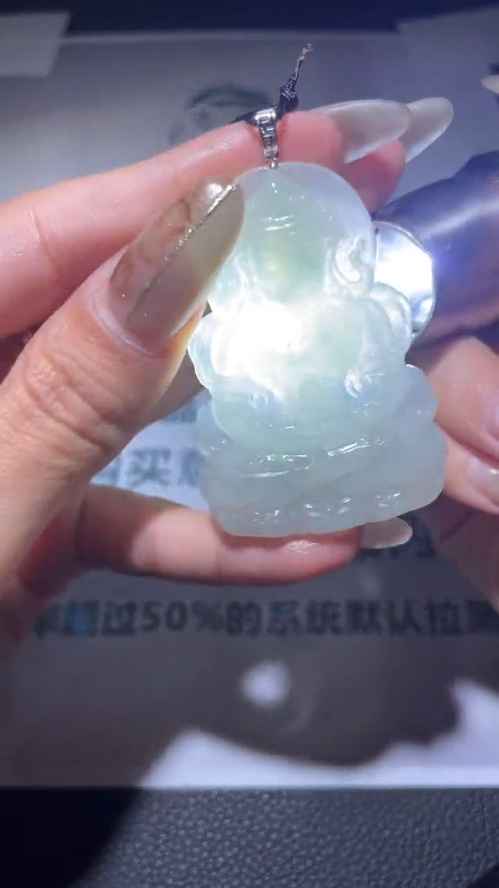 【闪购商品】翡翠颈饰18K金镶嵌18k金-净货-镶嵌