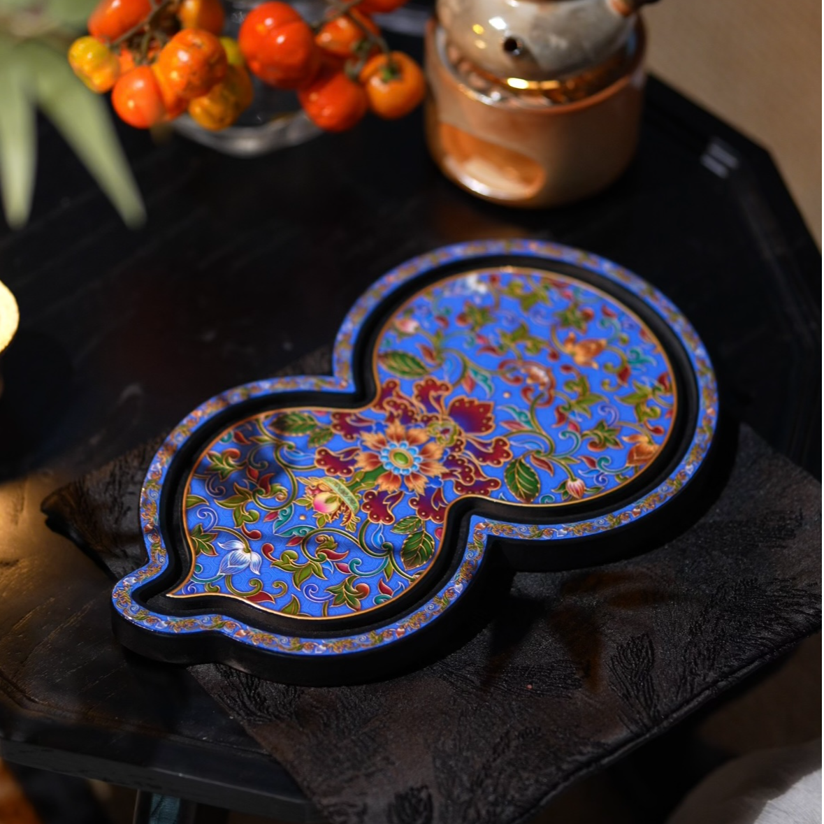 壹藏贰宝创意古风复古葫芦壶承干泡茶盘