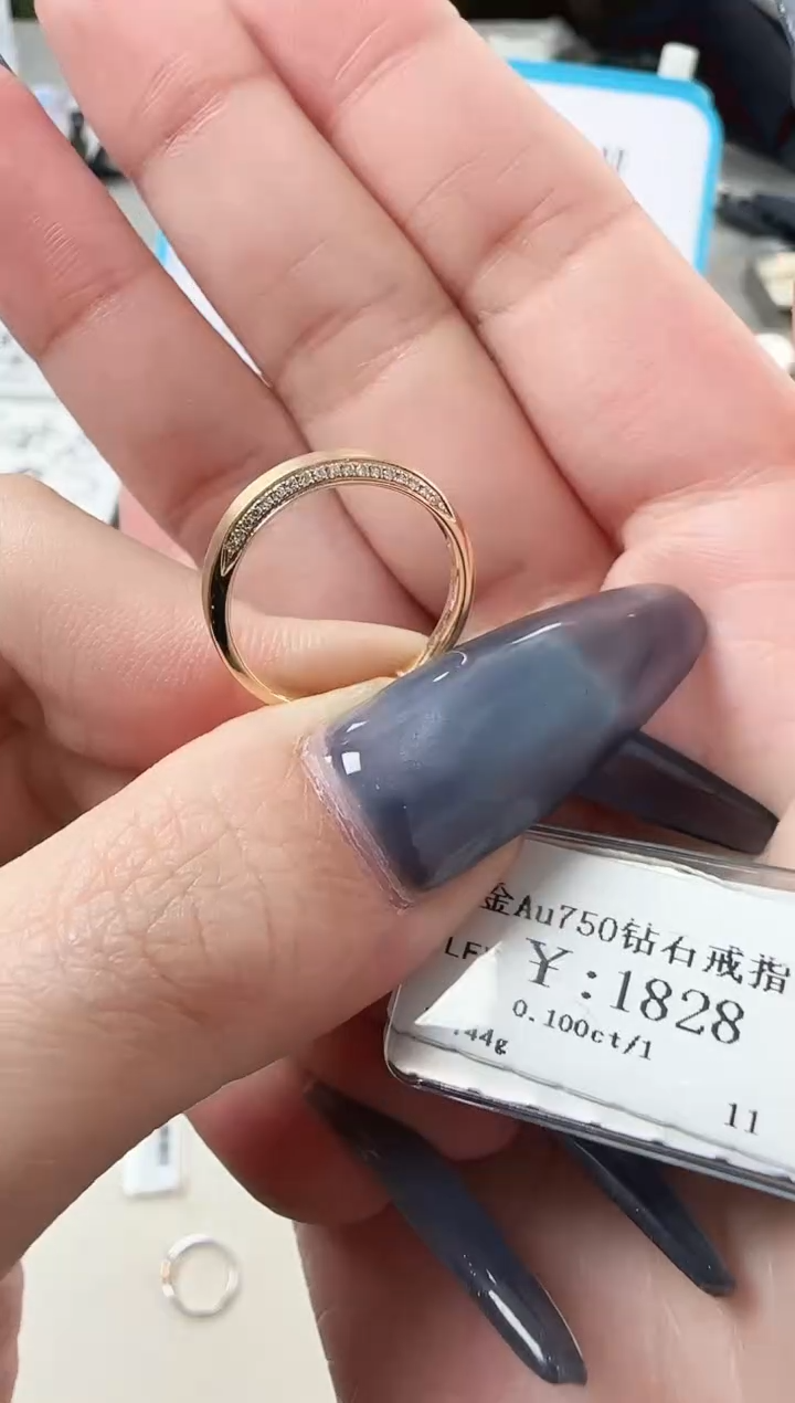 【闪购商品】钻石戒指/指环18K金镶嵌02679102082622