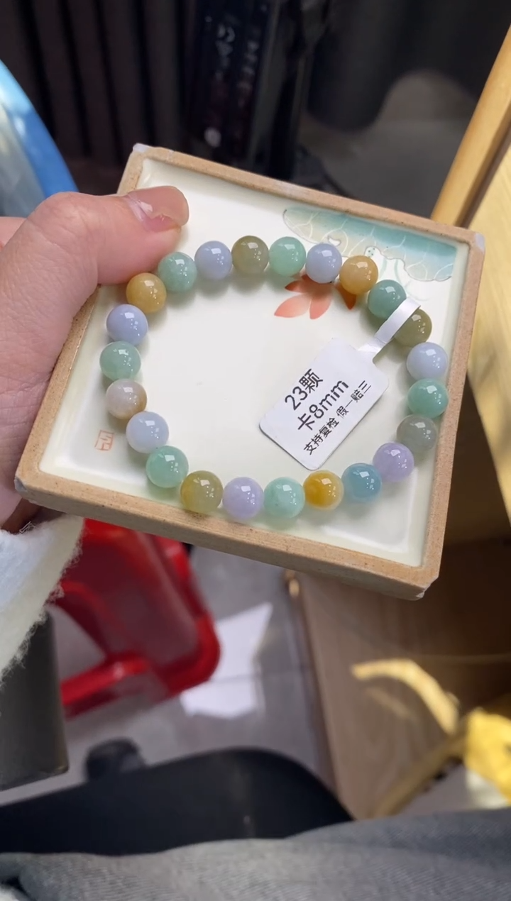 【闪购商品】翡翠手链未镶嵌天然翡翠手串d1509