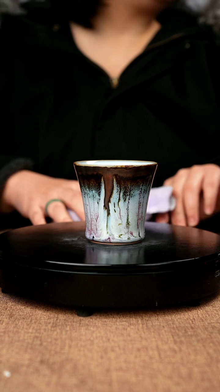 【闪购商品】809#白露伟一级品原矿钧瓷炉钧釉闻香杯