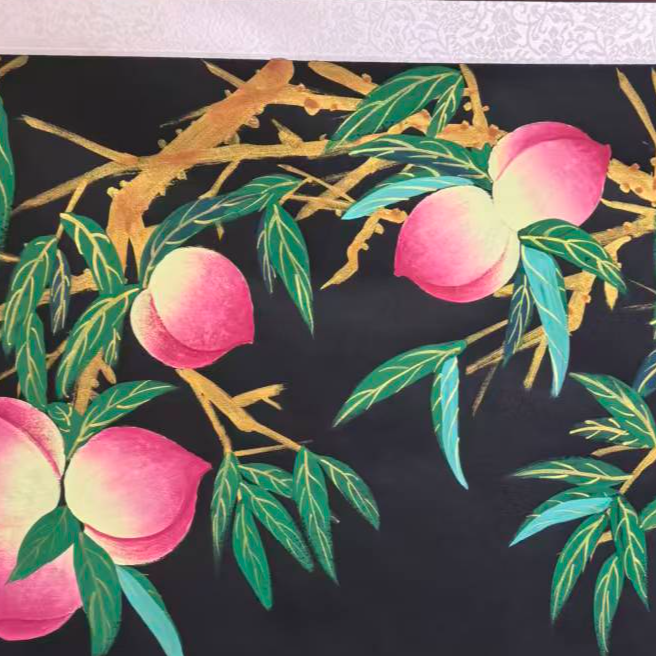 李彦霞作品 《金龙献瑞》小六尺