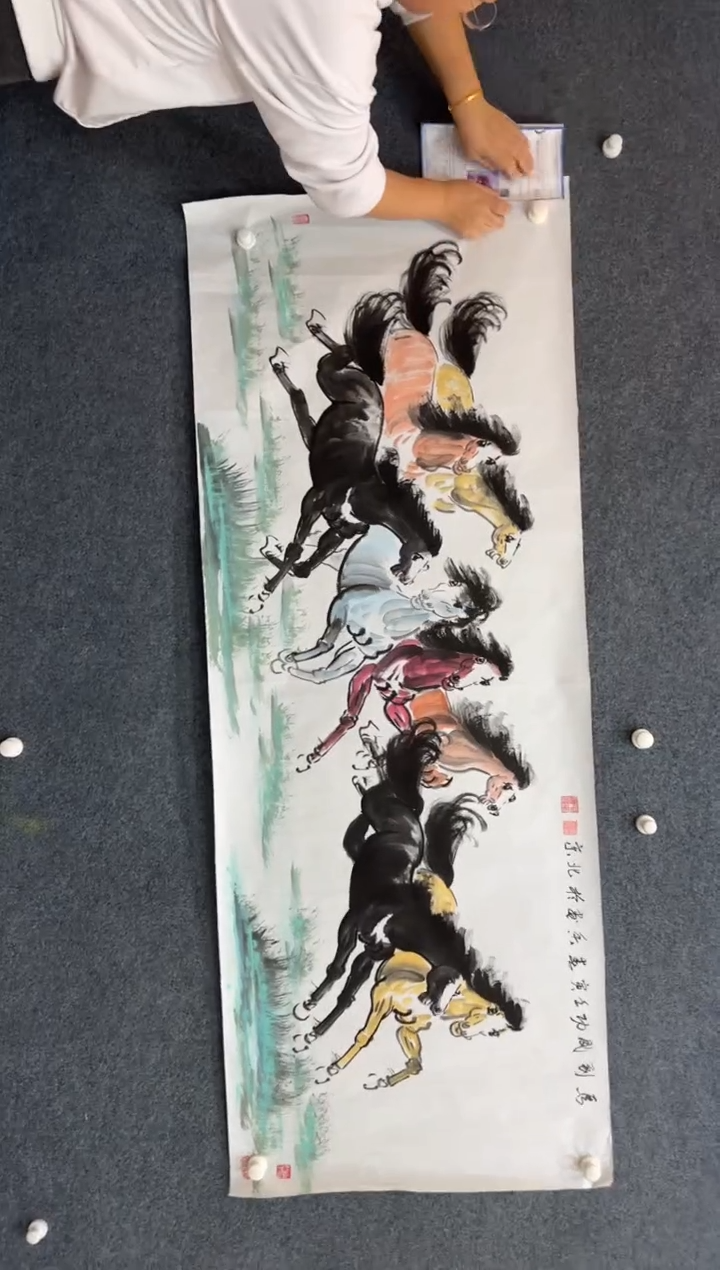 【闪购商品】国画1.12展馆-黄春香小六-骏马17