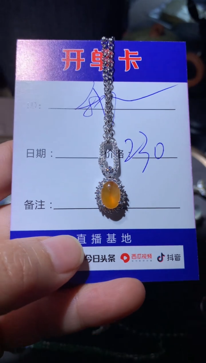 【闪购商品】翡翠颈饰银S925镶嵌定向 我不想去上学