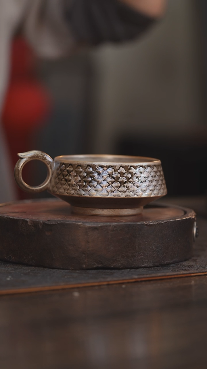 【闪购商品】杯160柴房陶瓷柴烧 窑宝咖啡杯