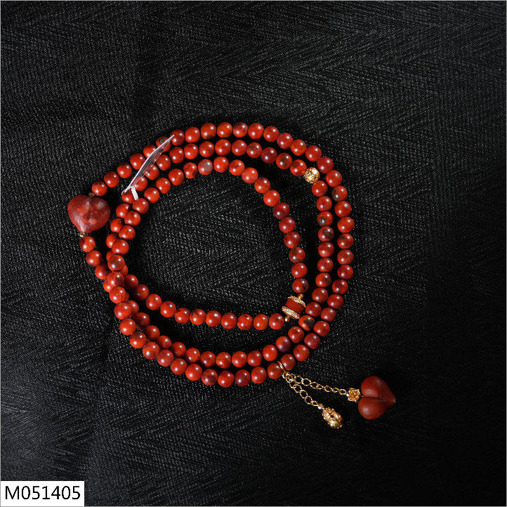 【老掌柜】包浆南红多圈/南红项链/  M051405