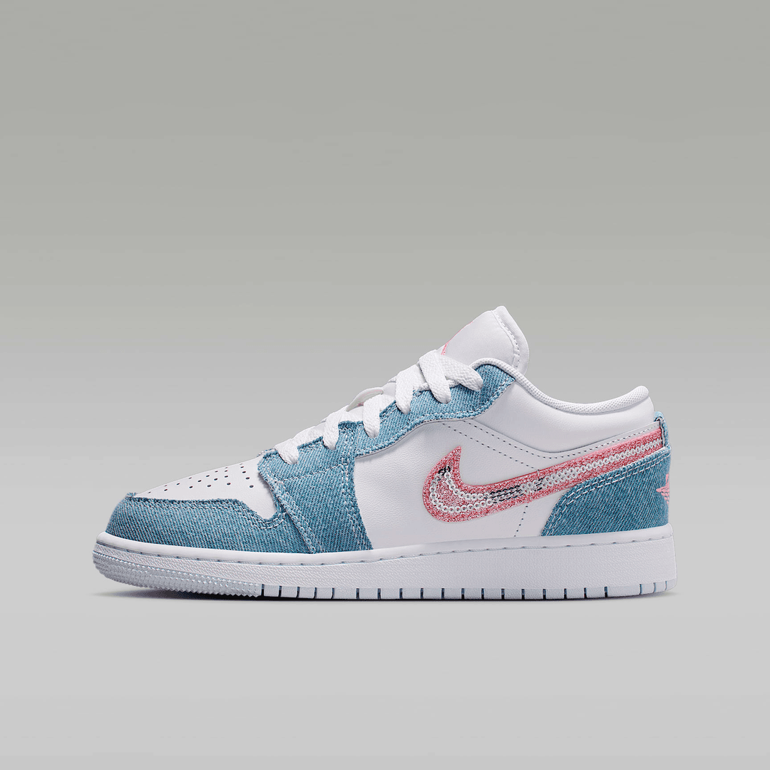 Nike/耐克官方正品air jordan 1 LOW GS大童女子休闲鞋HQ2001-400