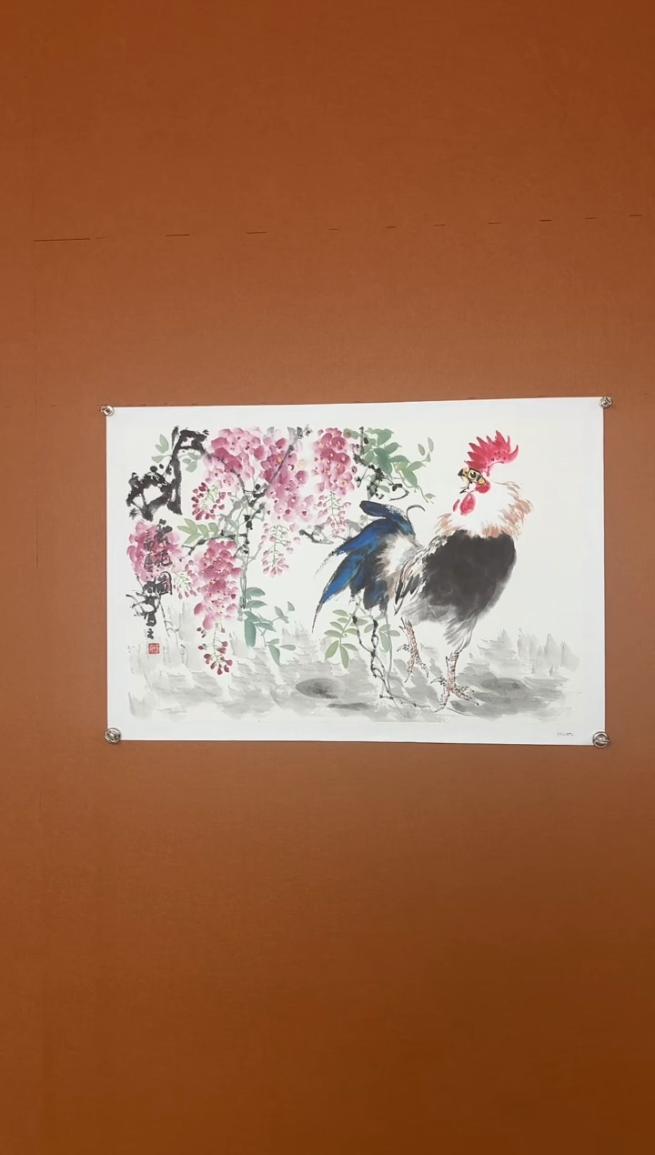 【闪购商品】国画荣宝斋甄选谭峥嵘花鸟作品2.8平尺带证书