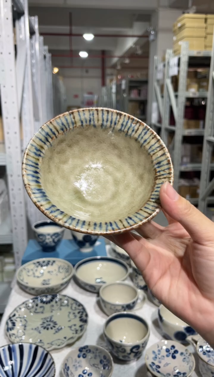 瓷片松葉3.8小鉢12厘米