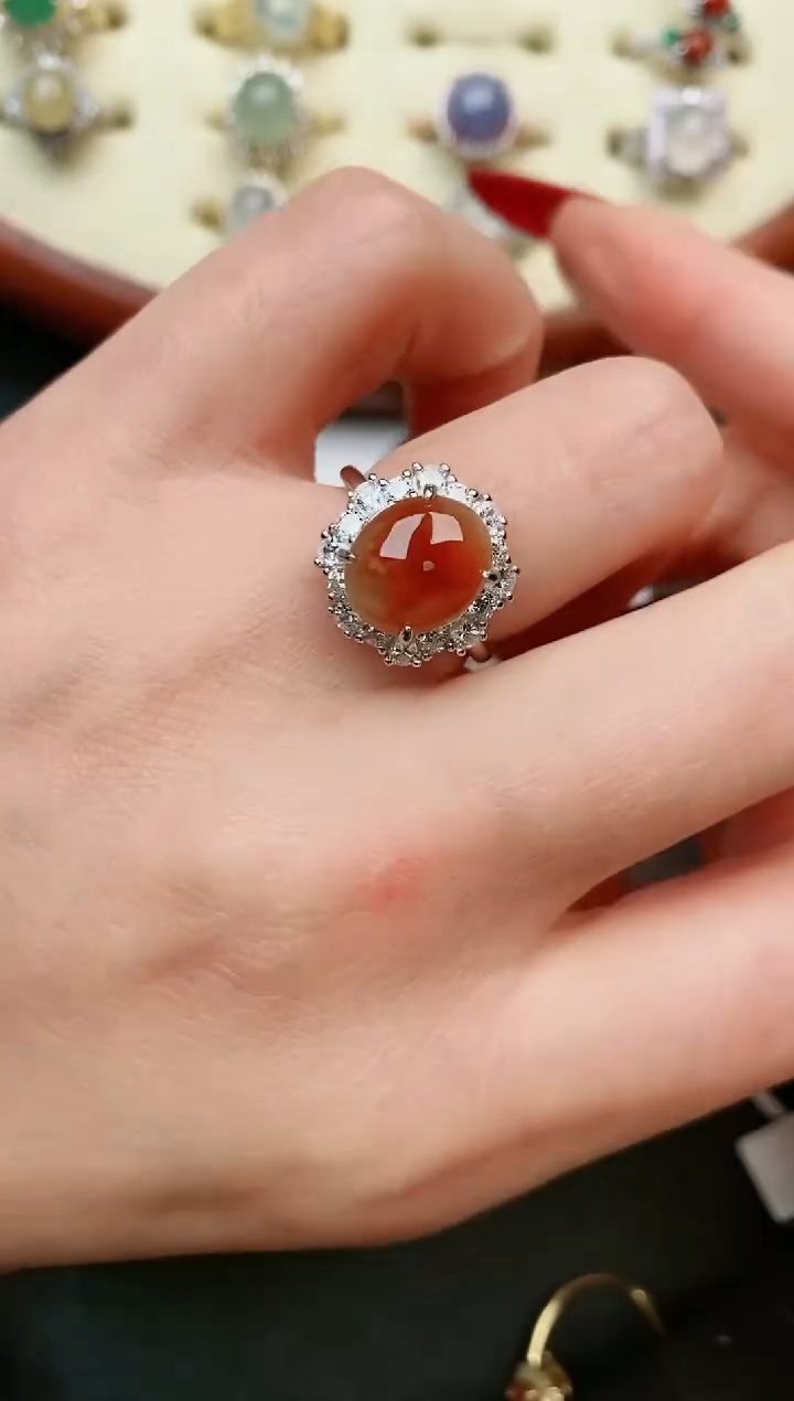 【闪购商品】翡翠戒指银S925镶嵌.....