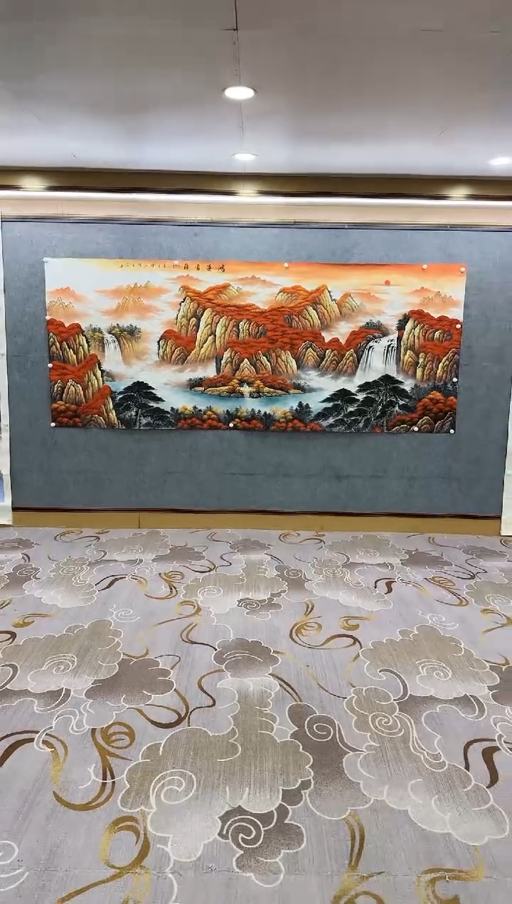 绘画Y-刘雪红-大丈二-山水画