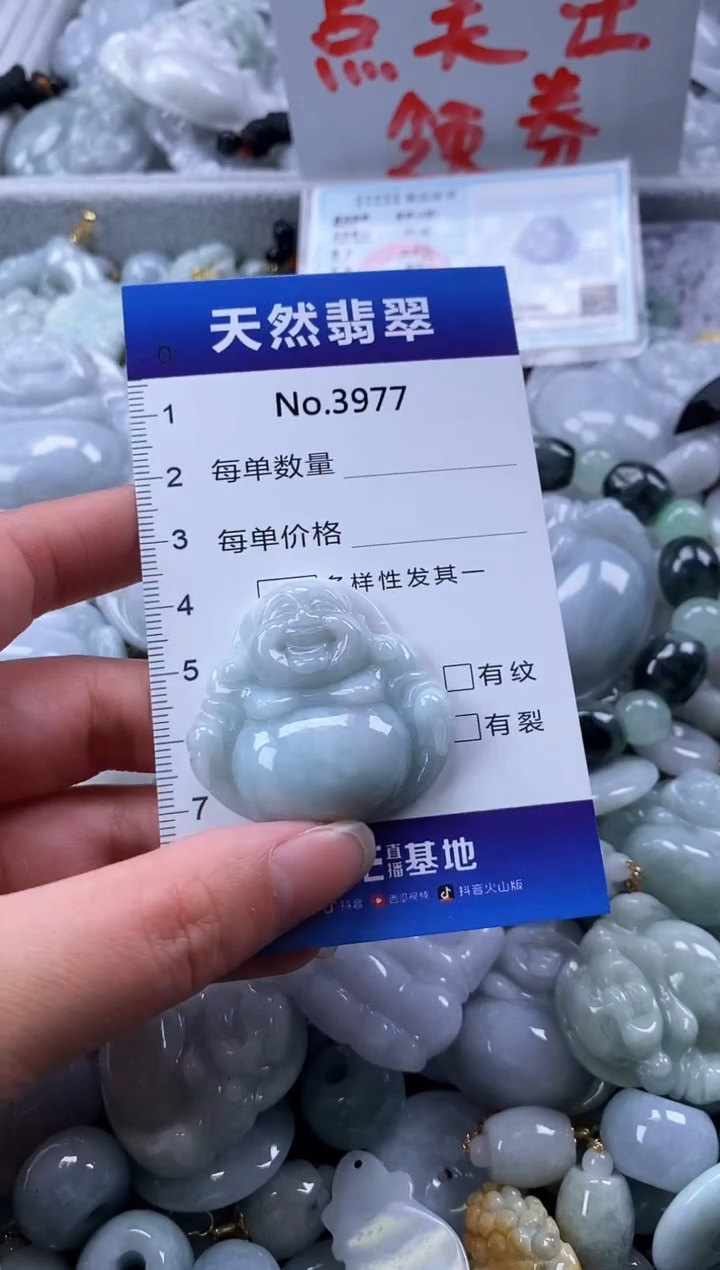 翡翠未镶嵌颈饰缅甸A货翡翠3977