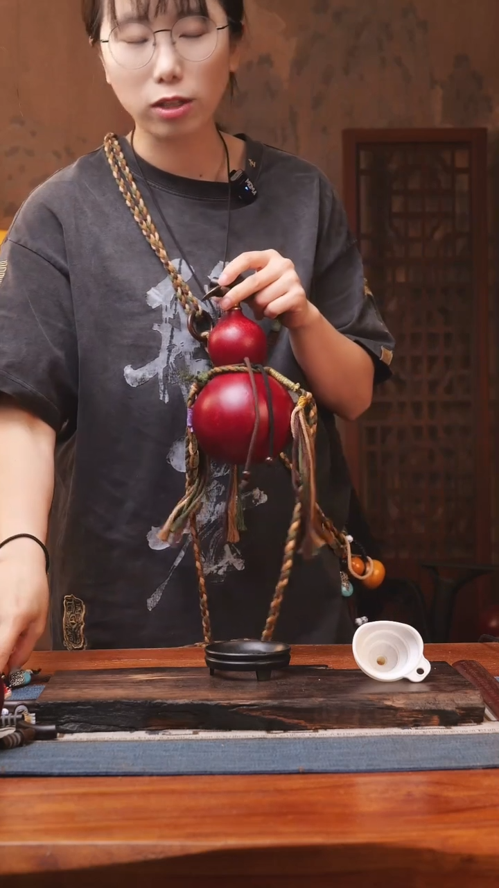 1734号精品大漆葫芦防腐防渗装水茶酒