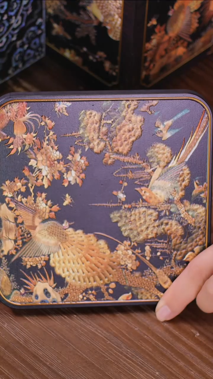 壹藏贰宝百鸟朝凤大垫子一片