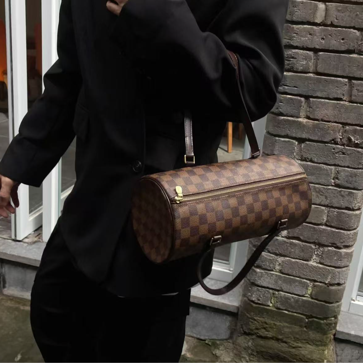 95新 LouisVuitton/路易威登 路易威登/理里奢品棋盘格巴比龙30