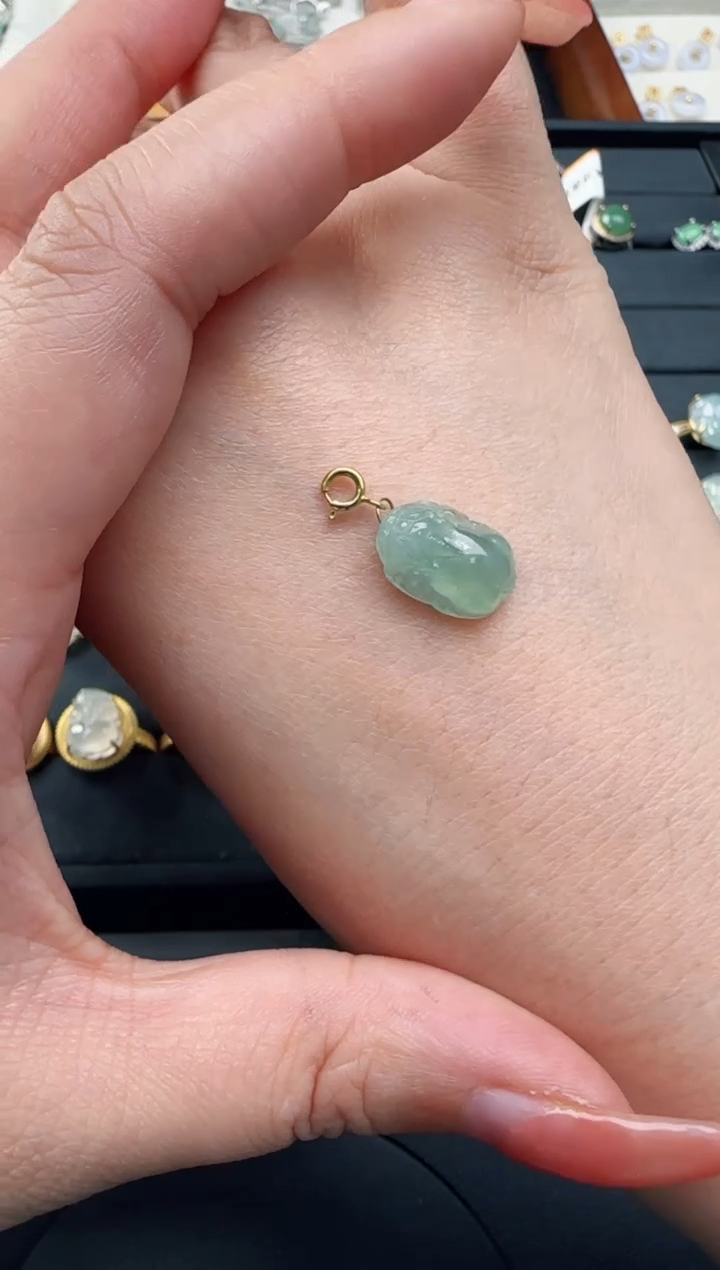 【闪购商品】翡翠颈饰18K金镶嵌多样性发一件TZG0118353