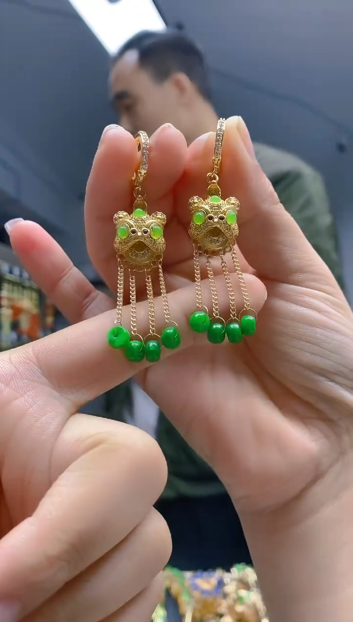 【闪购商品】翡翠耳饰合金319翡翠耳包