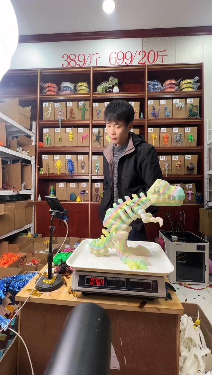 3D打印夜光超大霸王龙骨架