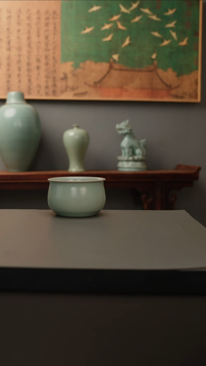 【闪购商品】杯仿古釉原矿  钱袋杯