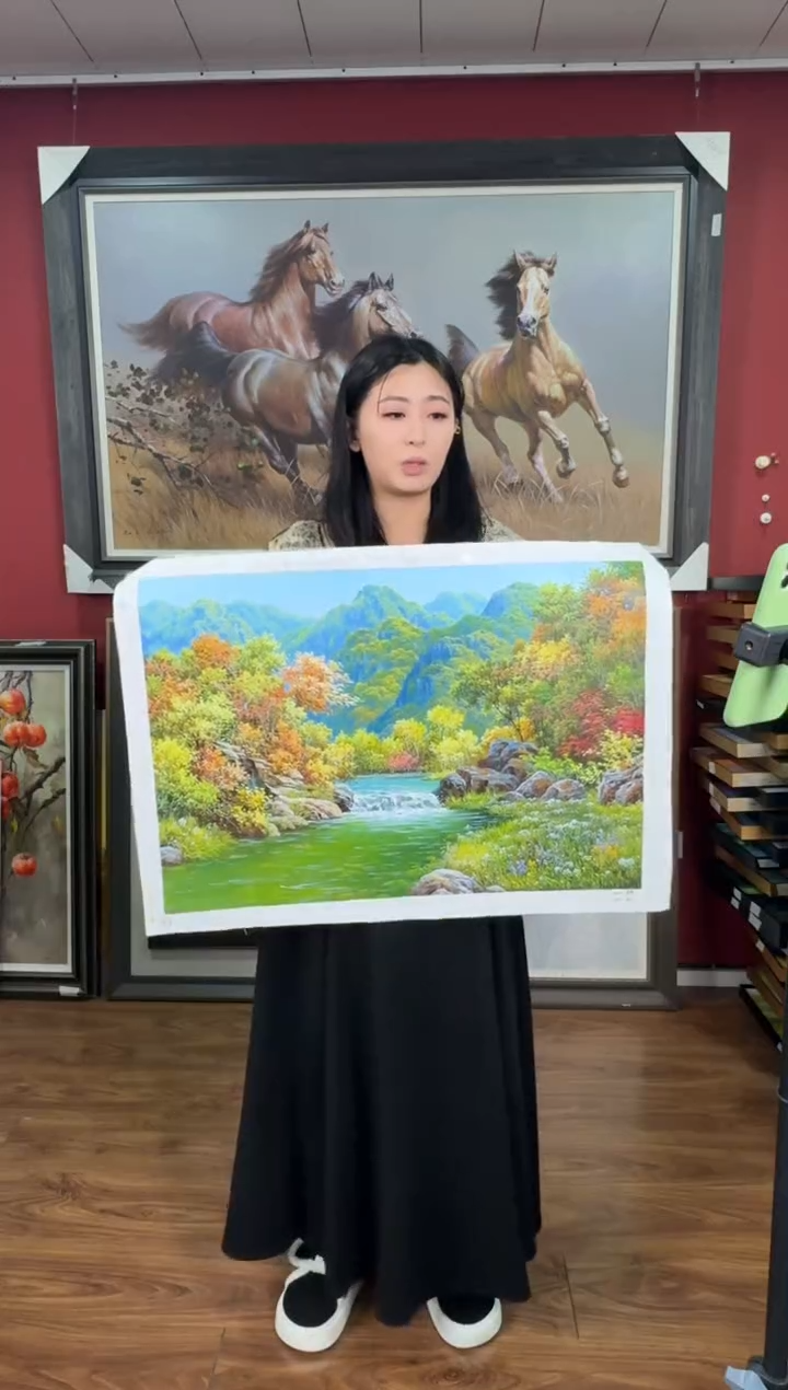 油画【70号】约50*70cm丨朝鲜原创纯手绘孤品油画丨顺丰包邮 