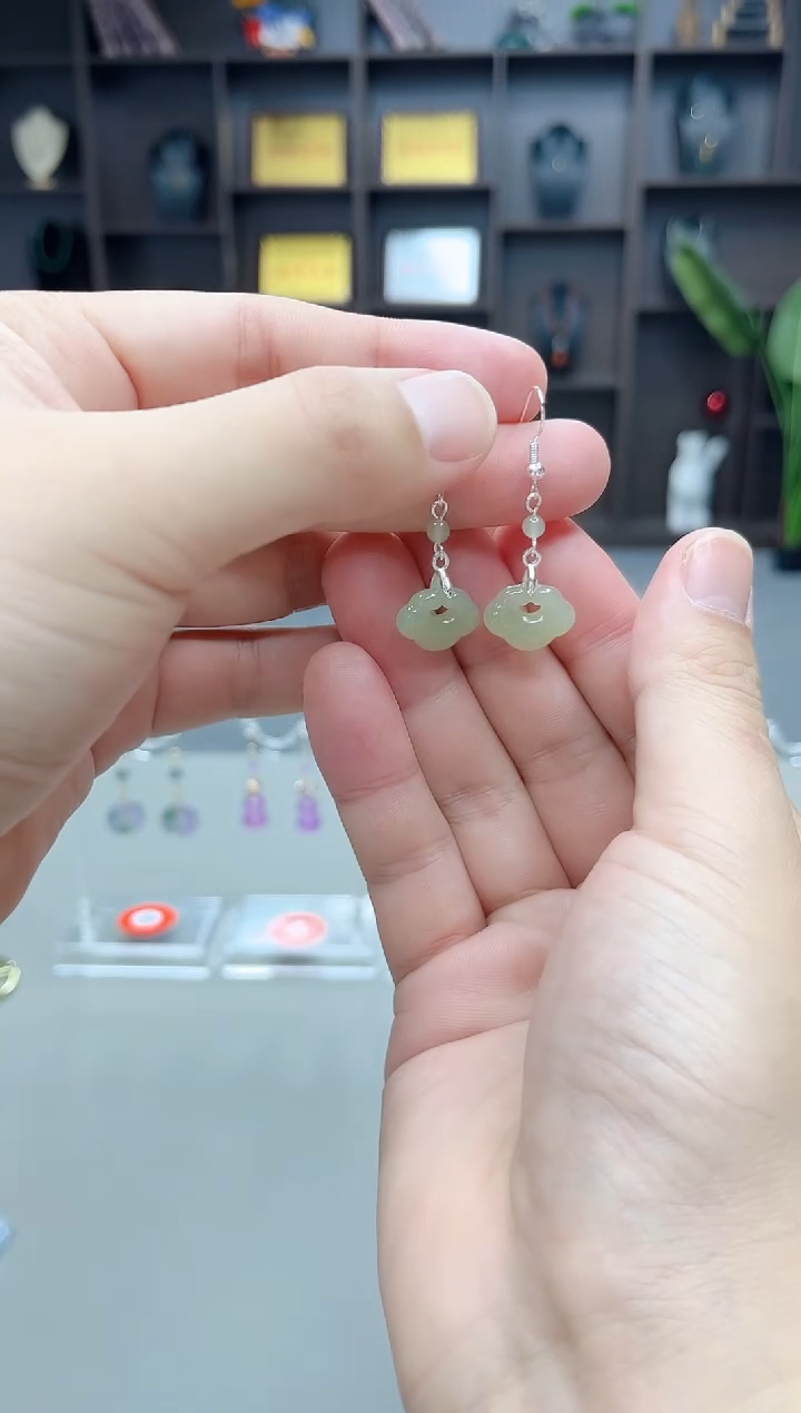 未镶嵌和田玉（子料）耳饰X33