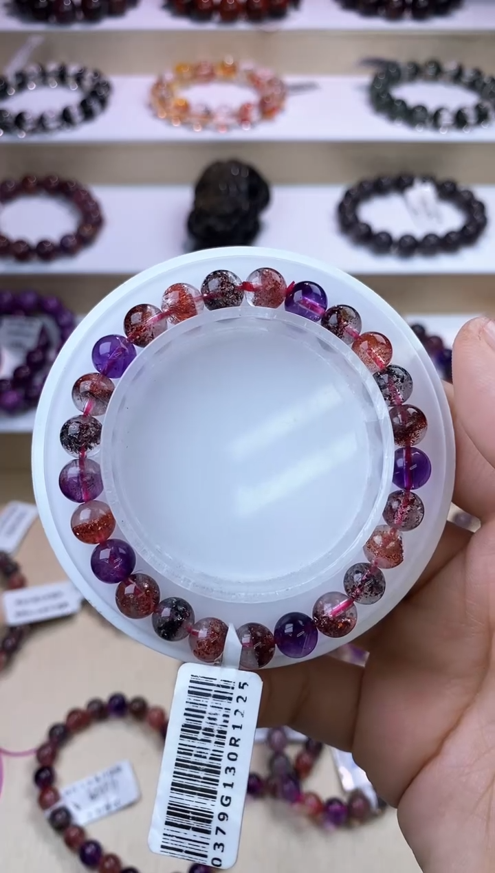 【闪购商品】水晶手链未镶嵌黑加仑超七单圈7m+