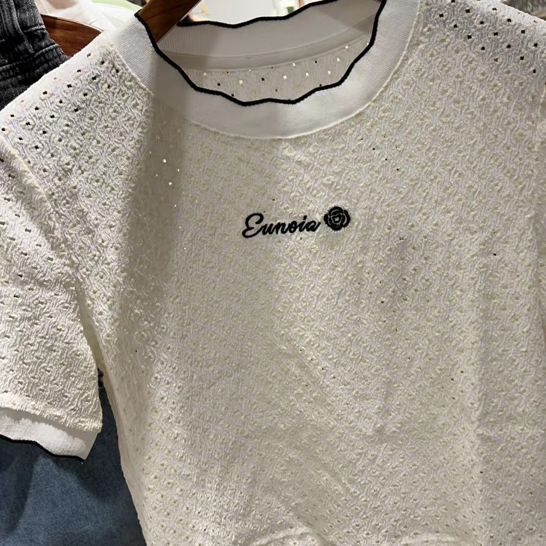 259【1593】修身短打针织衫