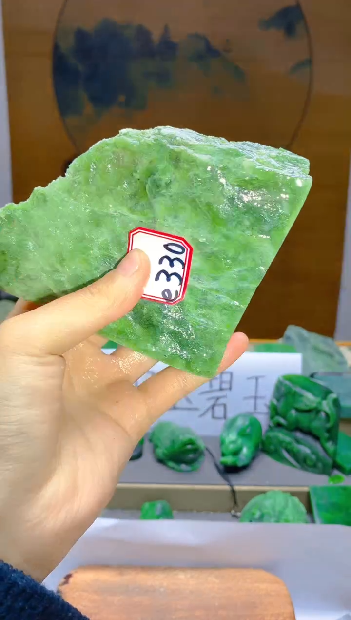 【闪购商品】和田玉（碧玉）珠宝半成品未镶嵌1