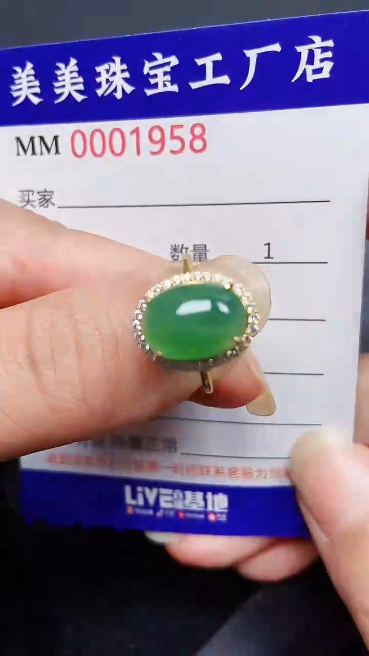 翡翠银S925镶嵌颈饰1958