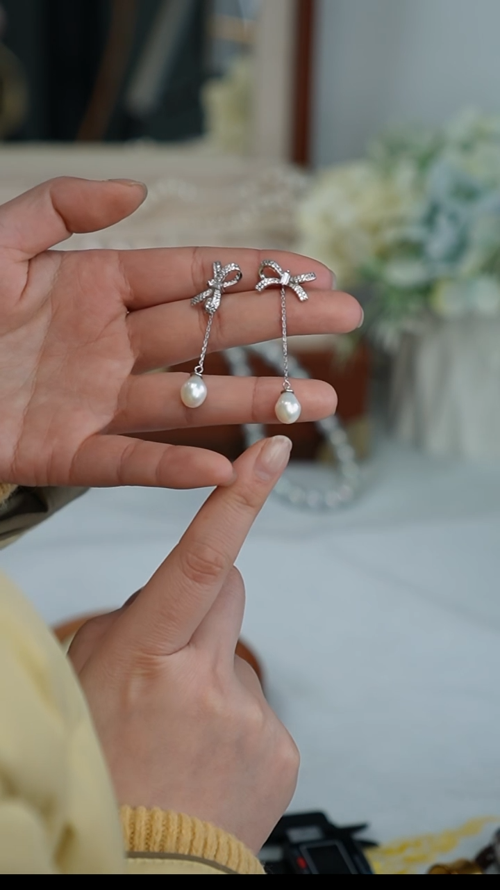 【闪购商品】淡水珍珠耳饰合金耳饰