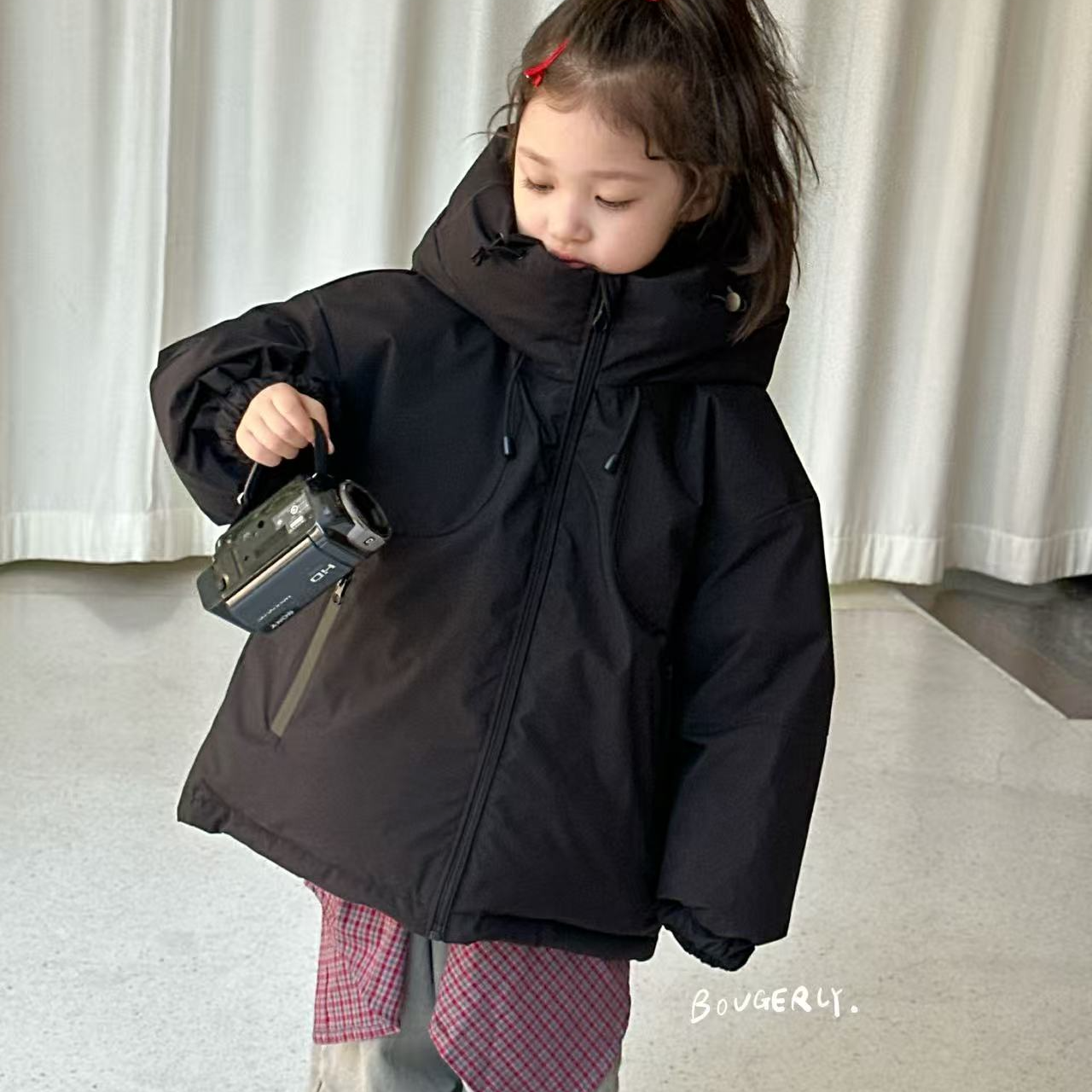 儿童连帽保暖休闲羽绒服1549