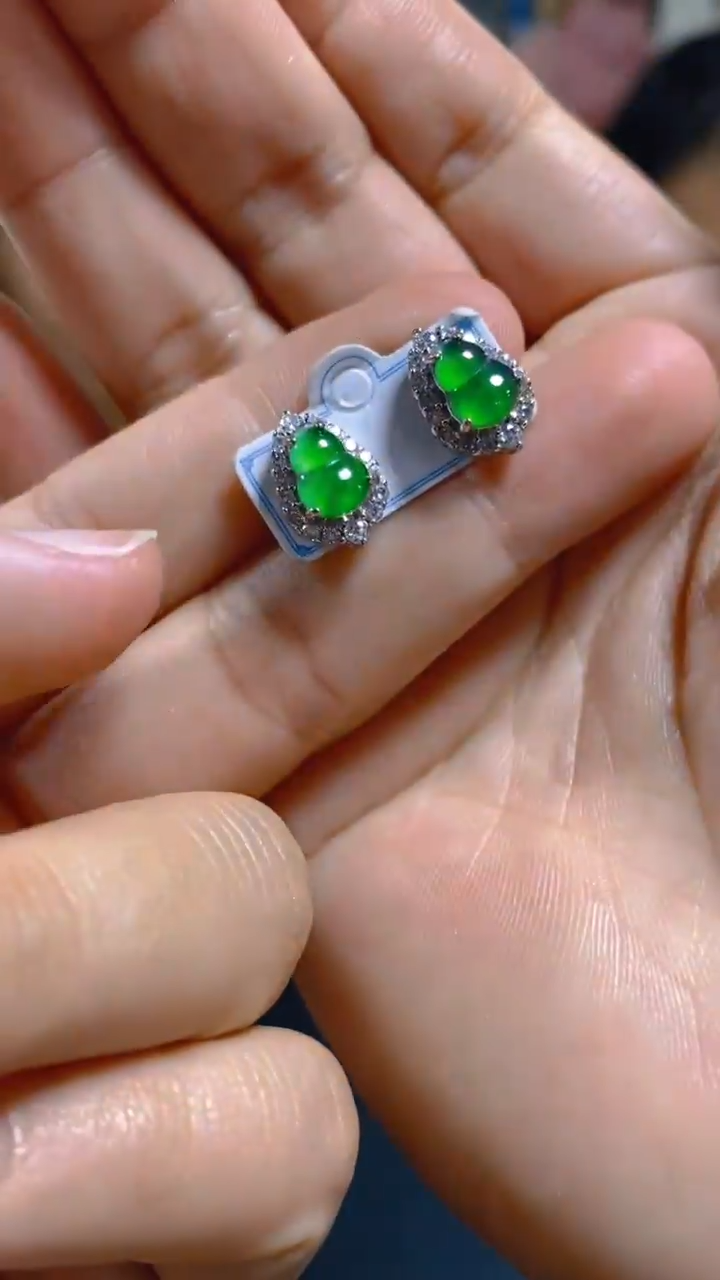 【闪购商品】翡翠耳饰未镶嵌0263452884多样性发一