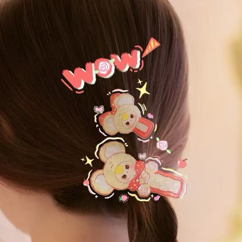 【饺子拆盒】娃三岁发夹_潮玩盲盒萌粒摆件
