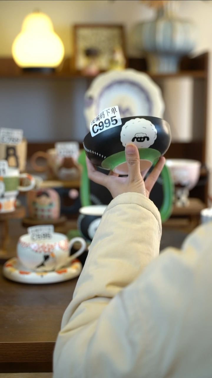 摆件陶C995 阿满屋手工手作陶瓷 