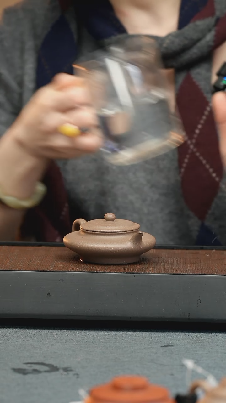 【闪购商品】紫砂茶壶五堂 虚扁-源远堂藏-大彬制