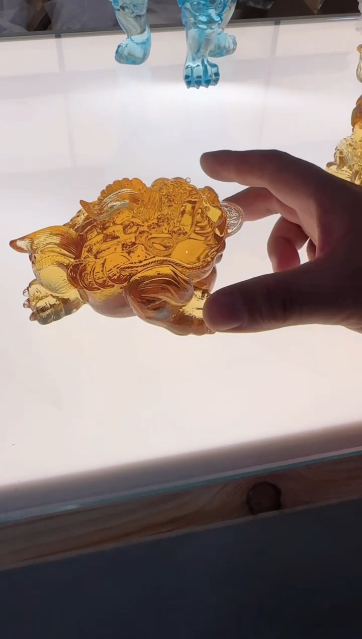 手工艺品琉璃招财金蟾