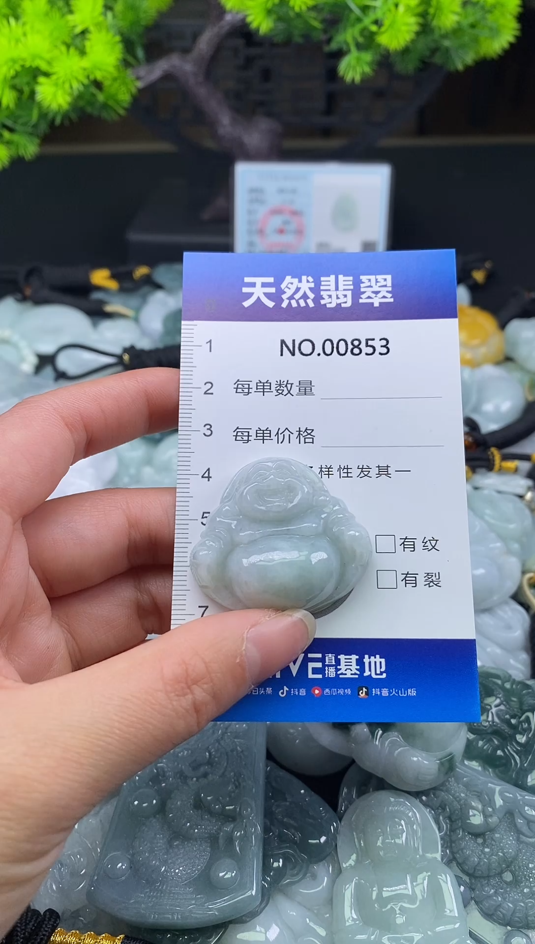 颈饰未镶嵌翡翠天然缅甸翡翠853