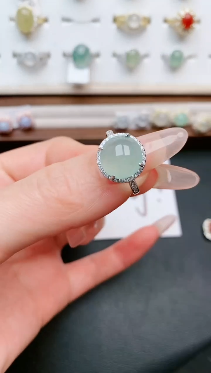 【闪购商品】翡翠戒指银S925镶嵌.....