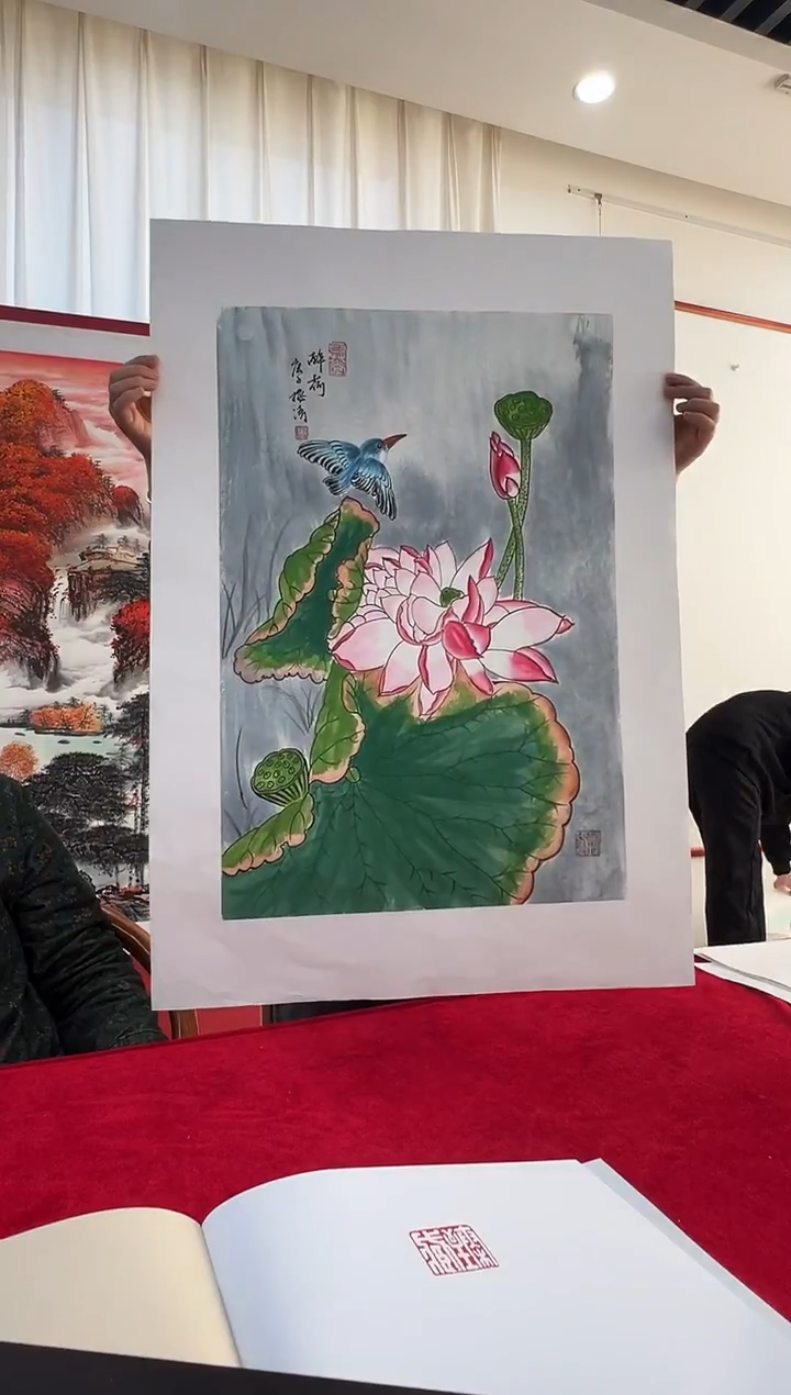 国画梅清老师2.7平尺花鸟作品